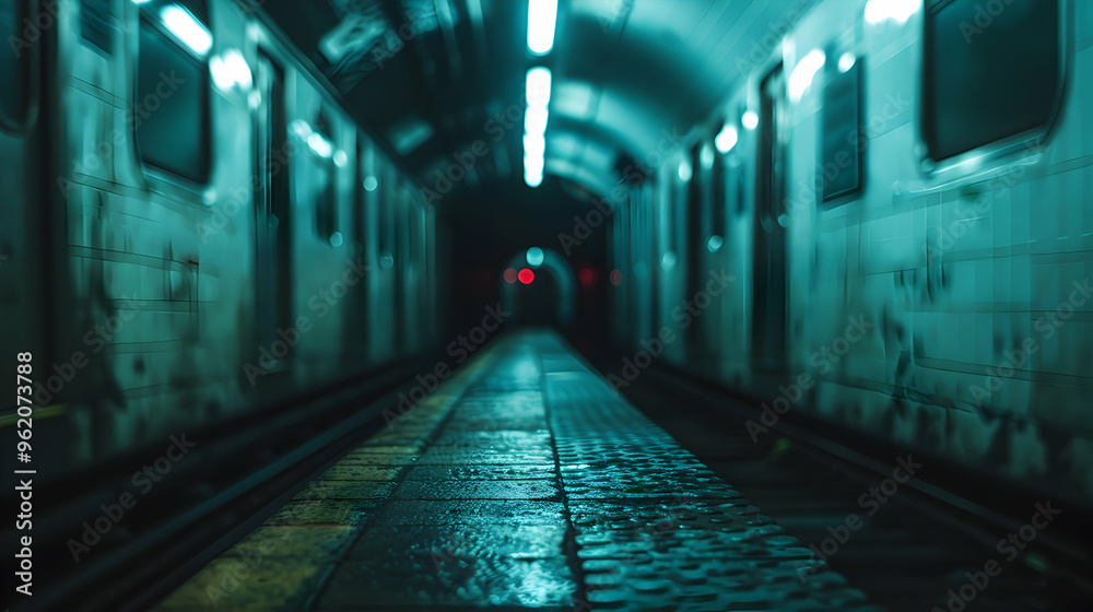 Fototapeta premium Into The Night Subway Perso