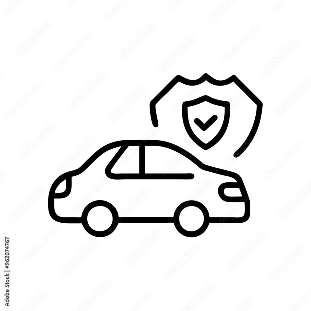 Obraz premium Car Protection Icon