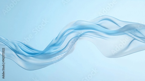 Wallpaper Mural Abstract background featuring a wave of soft, translucent fabric, with marble texture and gold glitter on a beige background. Torontodigital.ca