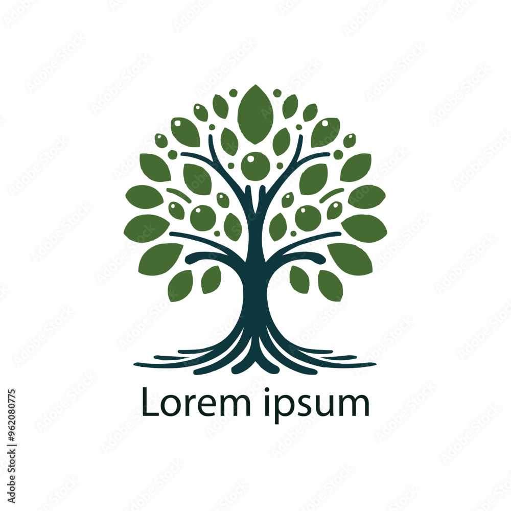 A black and white drawing of a tree with roots in the middle