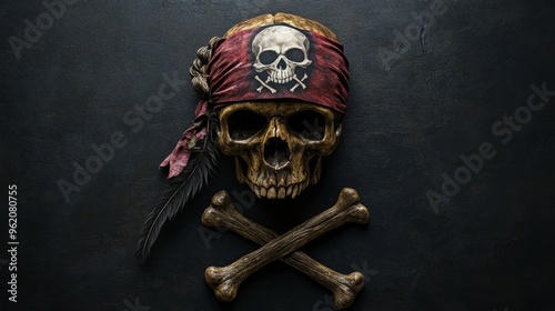 skeleton pirate captain caribbean cemetery evil