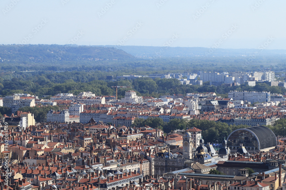 Obraz premium Lyon France , Panorama