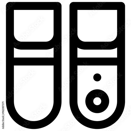 Compatibility test. Editable stroke vector icon.