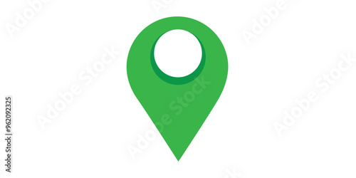 Pinpoint blue and white isolated icon. Pin point location icon. Pinpoint symbol for website, GPS navigator, apps, business card. Vector illustration.