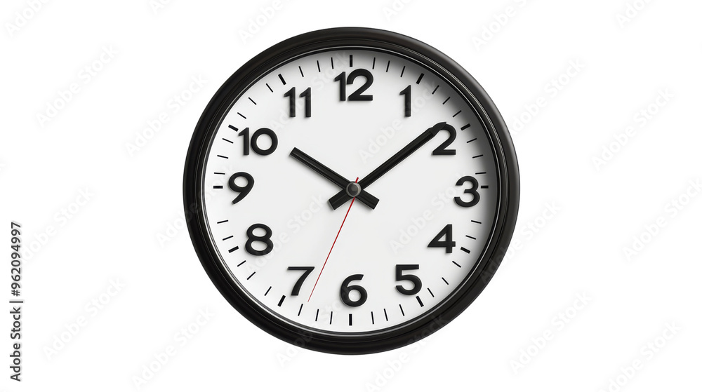 Black and White Wall Clock. Black and White Wall Clock.
