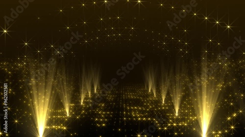 Golden Awards Lights Background