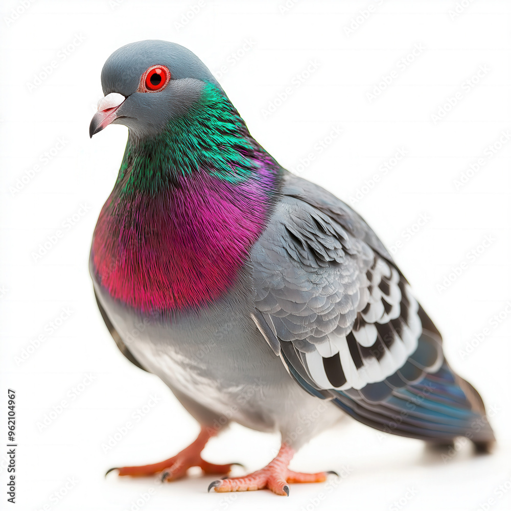 Naklejka premium Carrier Pigeon Isolated