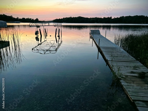 end of summer Minnesota lake country