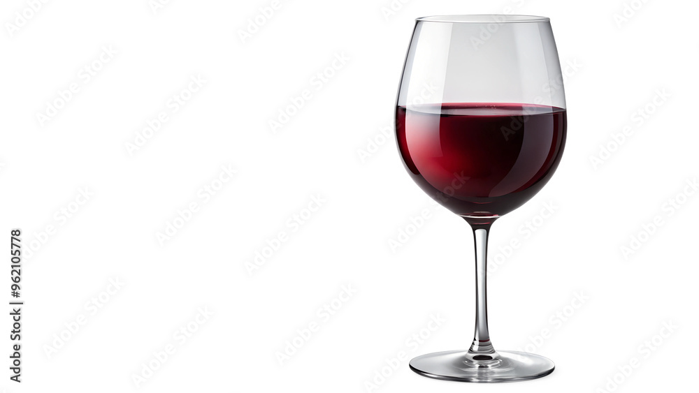 Red wine glass on a plain backdrop, cut out transparent Red wine glass on a plain backdrop, cut out transparent
