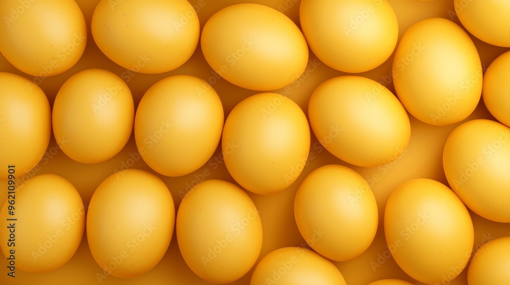 Close-up of fresh golden potatoes, seamless arrangement, 3D illustration Close-up of fresh golden potatoes, seamless arrangement, 3D illustration