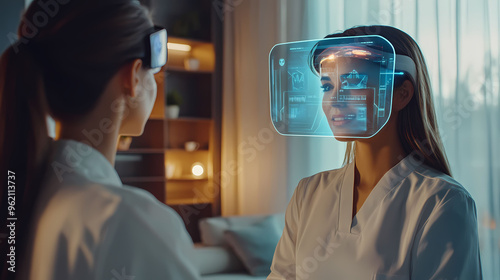 Virtual Healthcare Assistant Powered by AI in Modern Home Setting