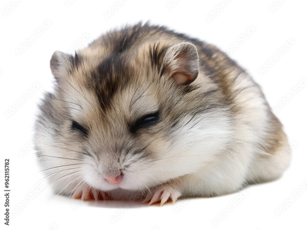Campbell's dwarf hamster, Cute Hamster on transparent or white background Campbell's dwarf hamster, Cute Hamster on transparent or white background