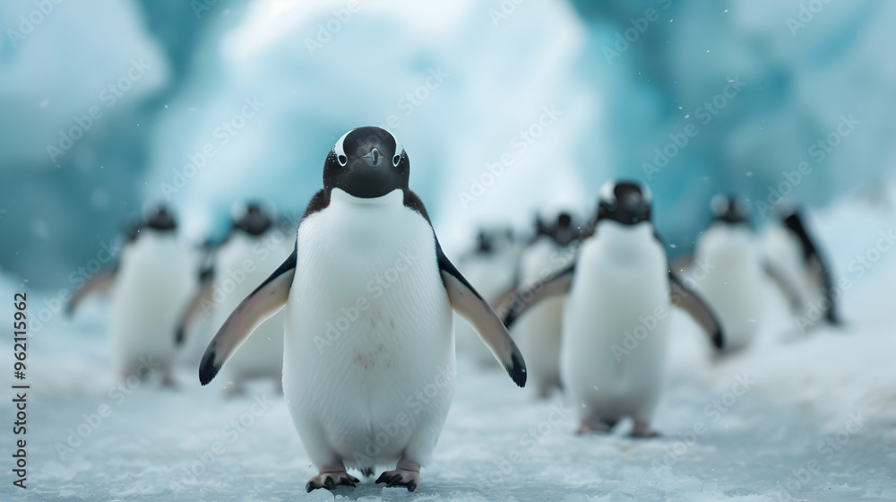 Fototapeta premium The Icy Expanse Antarctica Where The Bitter