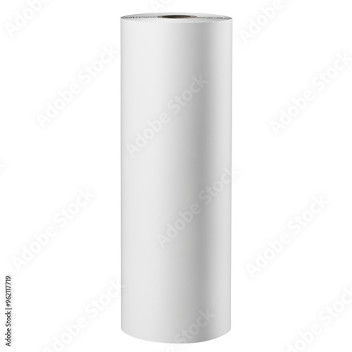 White roll paper, cut out, transparent background