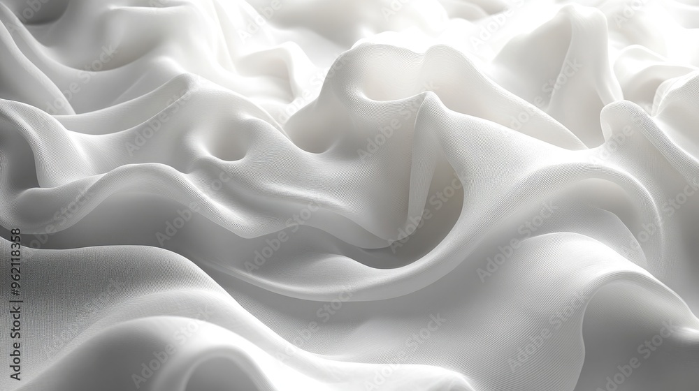 Obraz premium Abstract Voluminous Light and White Texture Modern Design