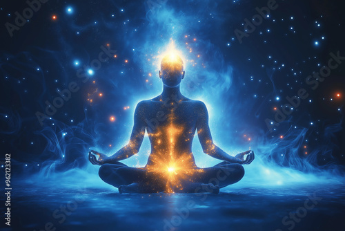 cosmic rebirth, life creation through deep meditation and chakras