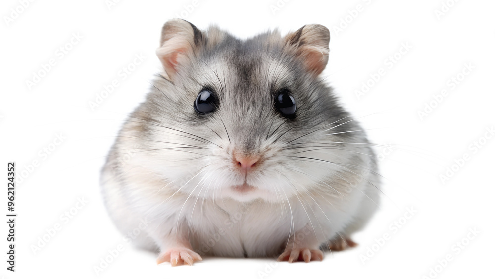 Campbell's dwarf hamster, Cute Hamster on transparent or white background