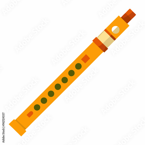 Flute vector illustration 