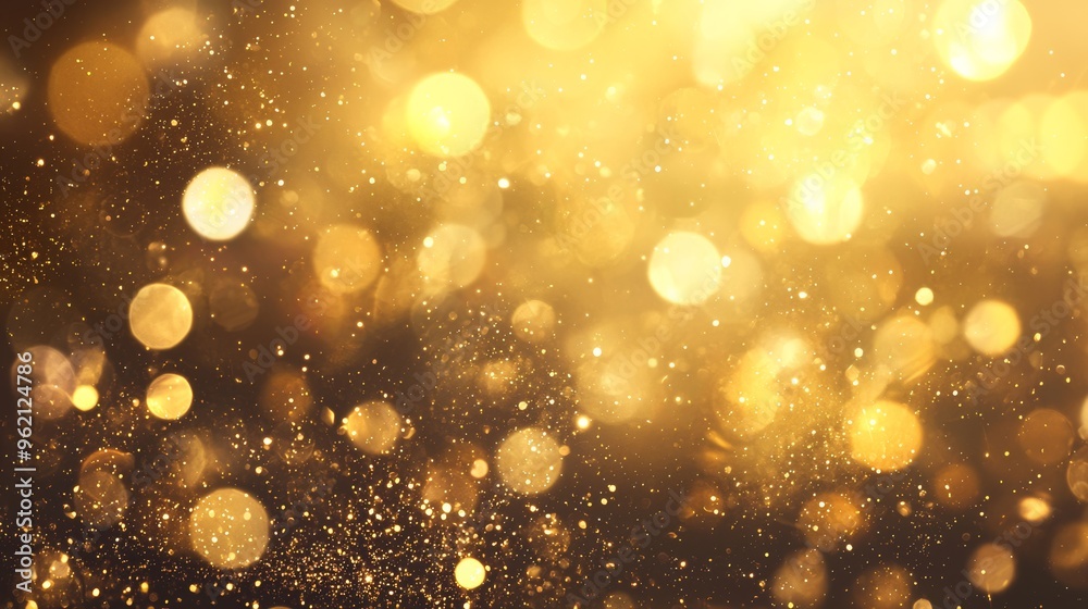 Abstract gold bokeh with real dust particles and subtle lens flare, perfect for a warm, elegant scene. Abstract gold bokeh with real dust particles and subtle lens flare, perfect for a warm, elegant scene.