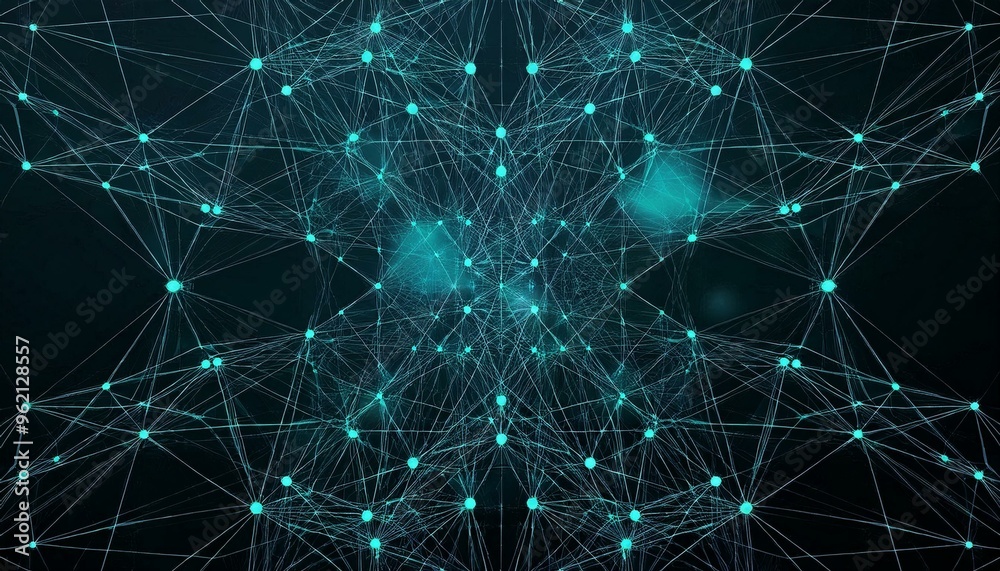 futuristic data network abstract 3d rendering of connecting dots and lines on dark background - technology concept, 4k resolution futuristic data network abstract 3d rendering of connecting dots and lines on dark background - technology concept, 4k resolution