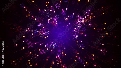 Glittering Stars and Streaks Background
