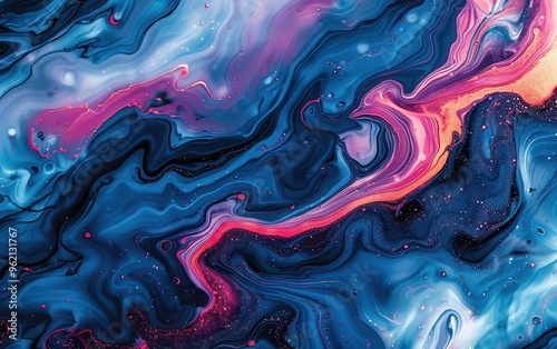 Abstract Swirling Colors