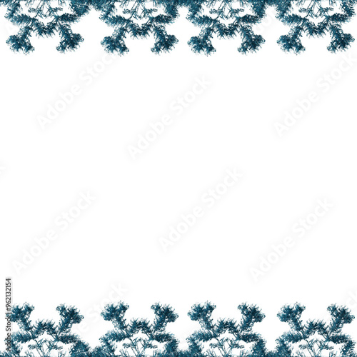 Border flakes frame background