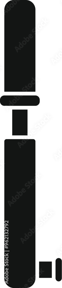 This simple vector icon of a bicycle pump represents the act of inflating tires for cycling activities This simple vector icon of a bicycle pump represents the act of inflating tires for cycling activities