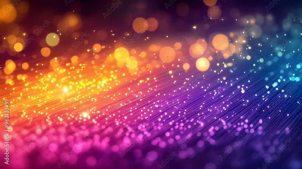 Abstract Background Animation with Colorful Lights and Bokeh Effects Abstract Background Animation with Colorful Lights and Bokeh Effects