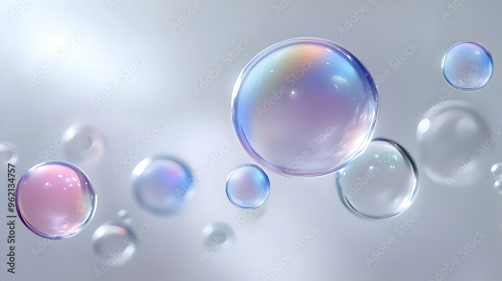 Abstract Bubble Background Animation with Soft Light and Gentle Movement Abstract Bubble Background Animation with Soft Light and Gentle Movement
