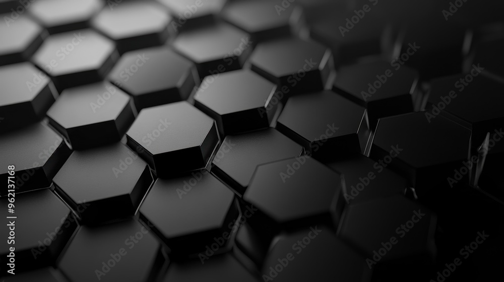 hexagon 3d black and white abstract background hexagon 3d black and white abstract background