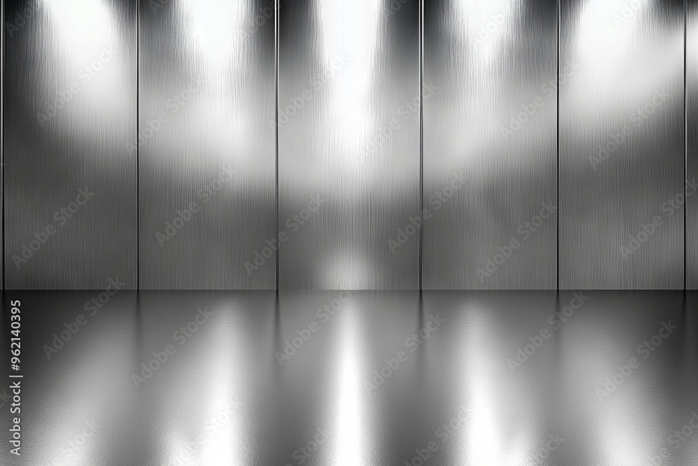 Seamless Grey Aluminum Texture with Light Reflections in High Resolution. AI generated illustration Seamless Grey Aluminum Texture with Light Reflections in High Resolution. AI generated illustration