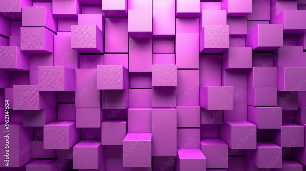 A 3D rendering of a wall made of purple and white cubes, with a focus on the purple ones. The background is blurred, giving the image a sense of depth. A 3D rendering of a wall made of purple and white cubes, with a focus on the purple ones. The background is blurred, giving the image a sense of depth.