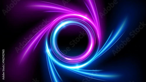 Twirl Light Circle Effect, 4K High Quality Video