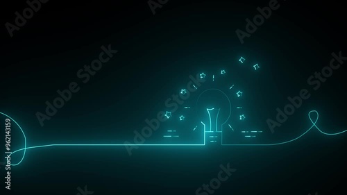 Wallpaper Mural Electric light bulb bright polygonal connections on a light blue background. Technology concept innovation artificial intelligence brainstorming business success. 4K video Torontodigital.ca