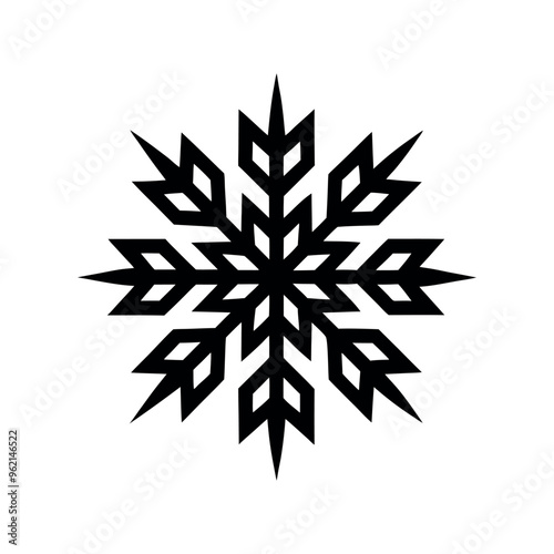 Snowflake set on isolated background. Isolated snowflake collection. Frost background. Christmas. Vector illustration