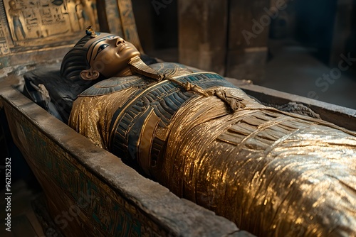 Ancient Egyptian Mummy Unwrapped, Egypt, Tomb, Wrappings, Sarcophagus