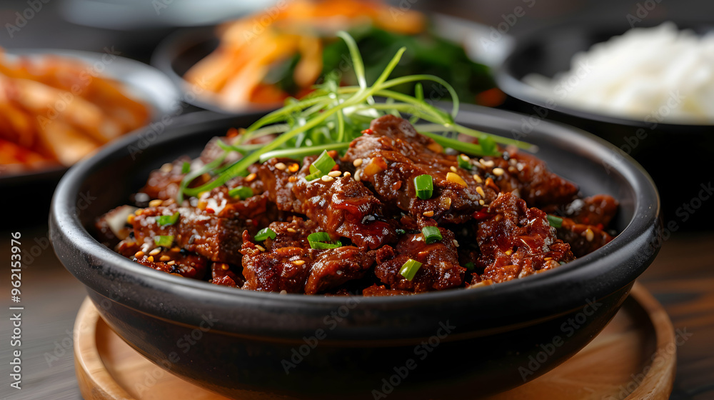 Korean Barbecue Feast Festive Outdoor Event Sun Korean Barbecue Feast Festive Outdoor Event Sun