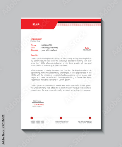 Letterhead design