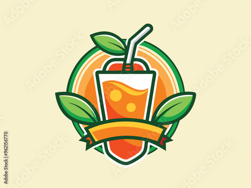 healthy fresh juice logo template