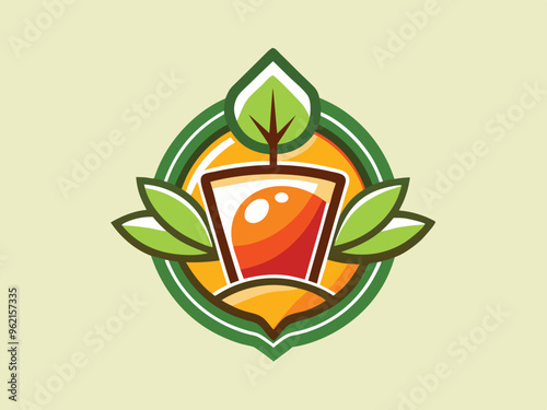 healthy fresh juice logo template