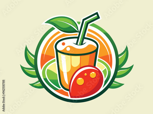 healthy fresh juice logo template