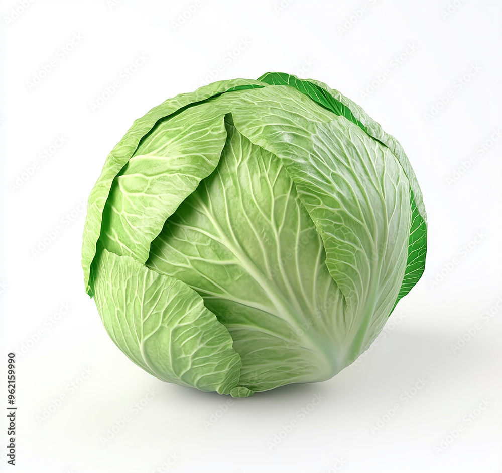 Obraz premium Cabbage isolated on a white background