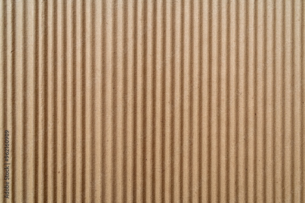 Light Brown Cardboard Texture with Vertical Lines and Subtle Imperfections for Packaging. AI generated illustration