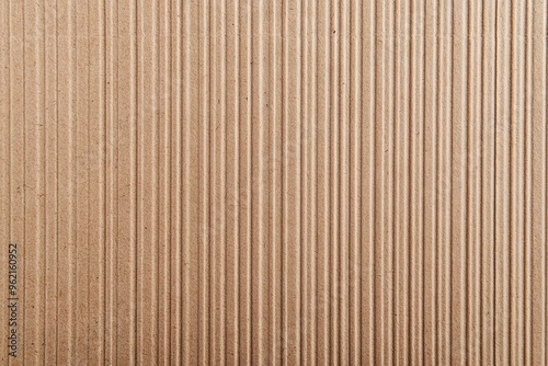 Light Brown Cardboard Texture with Vertical Lines and Subtle Imperfections for Packaging. AI generated illustration