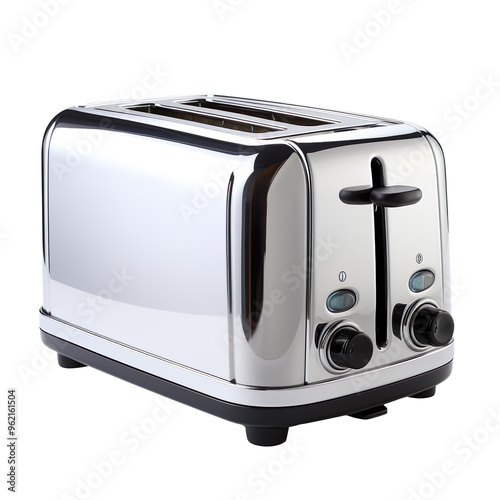 Modern toaster isolated on transparent and white background