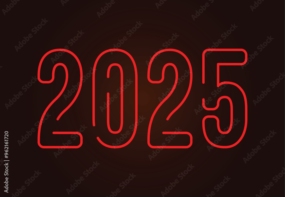 Happy New Year 2024 Abstract Red Design Logo Symbol Vector Illustration Happy New Year 2024 Abstract Red Design Logo Symbol Vector Illustration