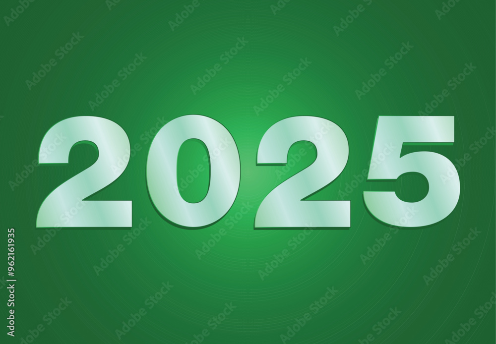 2024 Happy New Year Typography Design Green Abstract Vector Illustration 2024 Happy New Year Typography Design Green Abstract Vector Illustration