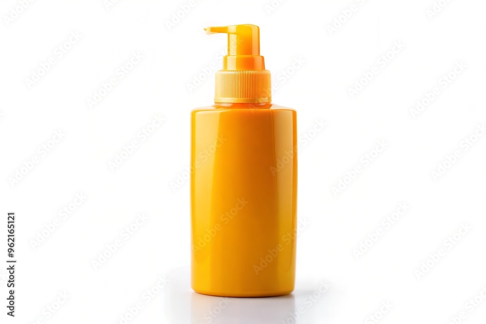 Sunscreen isolated on a pure white background