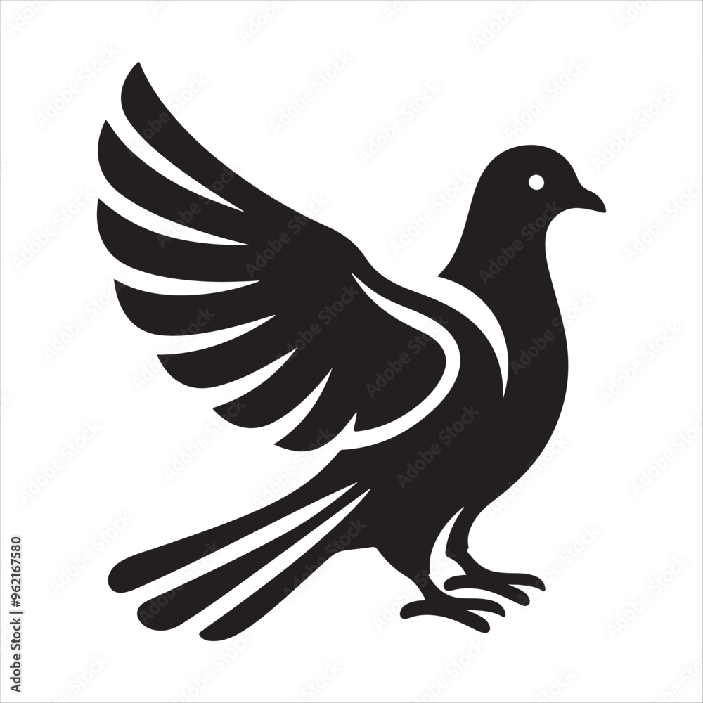 Fototapeta premium A Pigeon Vector art illustration